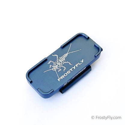 Lid Rig Stash Tray - Magnetic Holder for Flies and Tools - Blue