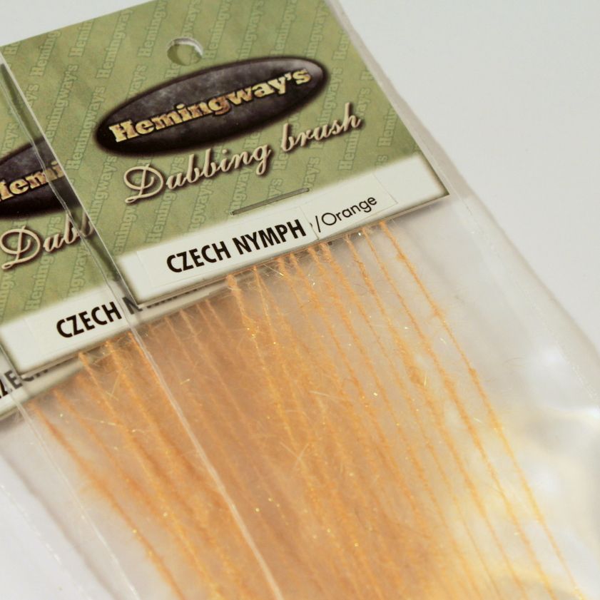 Hemingway's Czech Nymph Dubbing Brush - Orange
