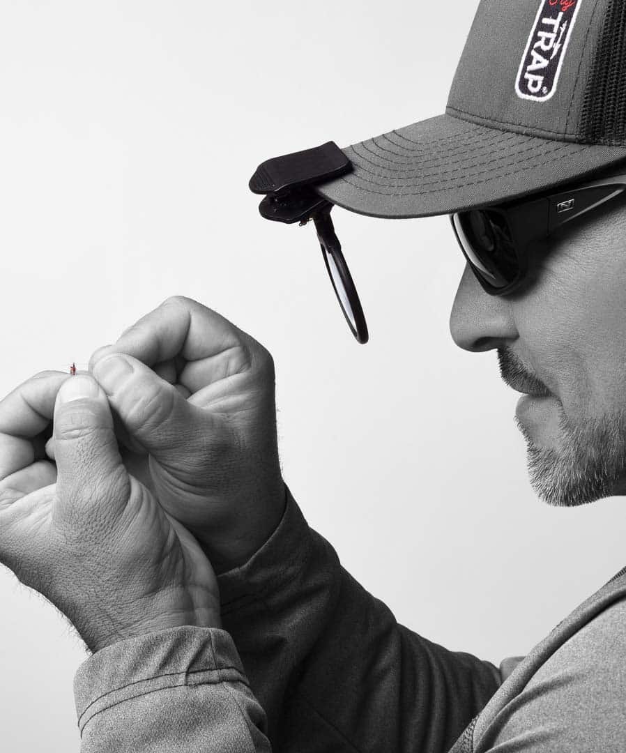 MagniFly Fly Fishing Clip-on 3X Magnifier - See bigger, rig faster!