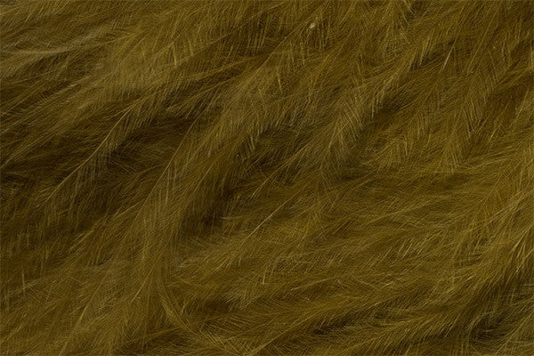 Marabou Feathers - Hand-Selected - Olive Brown