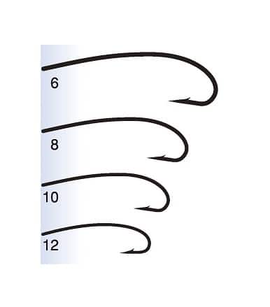 curved fishing hook Maruto Heavy Wire Curved Hooks - Long Shank, Barbed - C40HW - 25 pcs