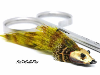 Micro Sculpin tied by FishWhistleFlies using Hemingway's Sculpin Heads