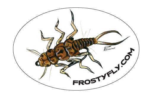 Palamar Art -Stonefly Nymph - Oval Sticker