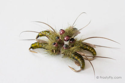 Realistic Caddis Emergers - Green