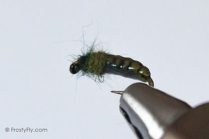Realistic Caddis Larvae - Green