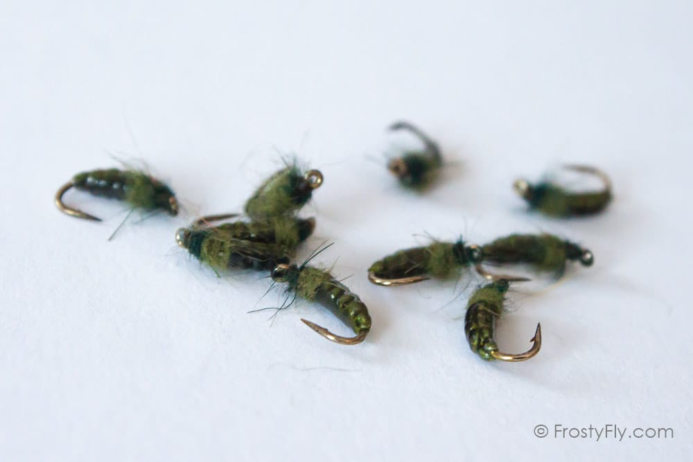 Realistic Caddis Larvae - Green