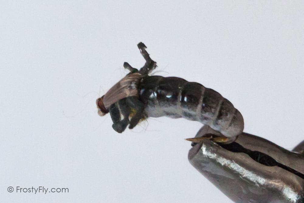 Realistic Caddis Larvae, Weighted, with Silicone Legs