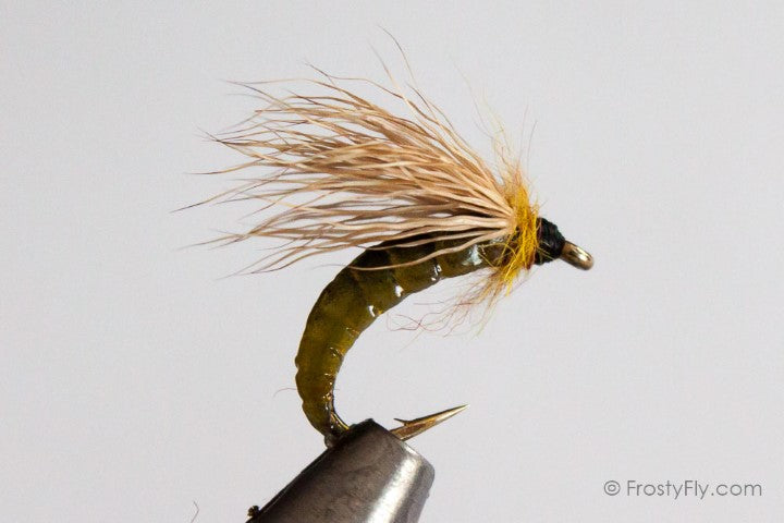 Realistic Caddis Pupa - Light Green