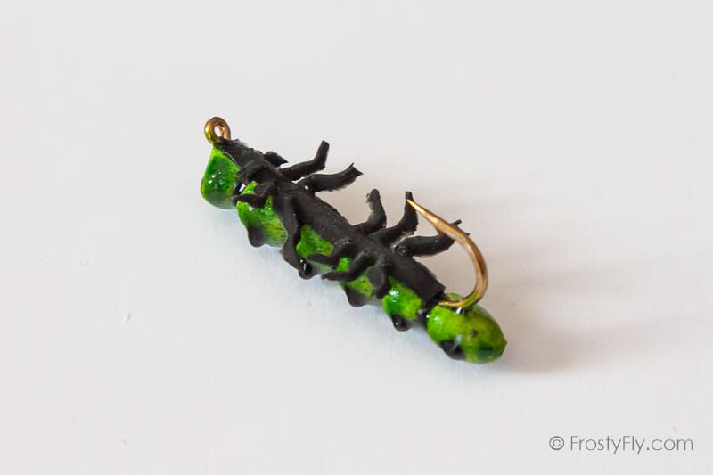 Realistic Caterpillar Fly - Green