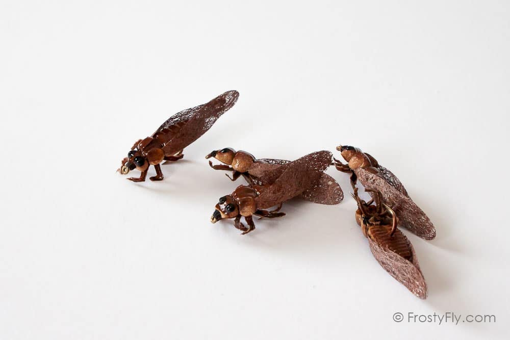 Realistic Cicada Flies - Orange