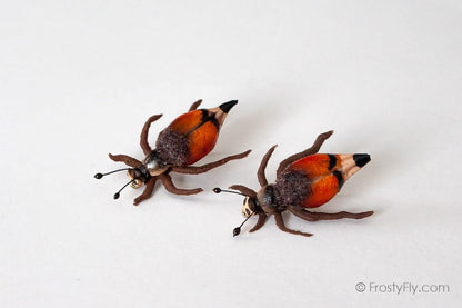 Realistic Cockchafer Beetle Flies -Orange