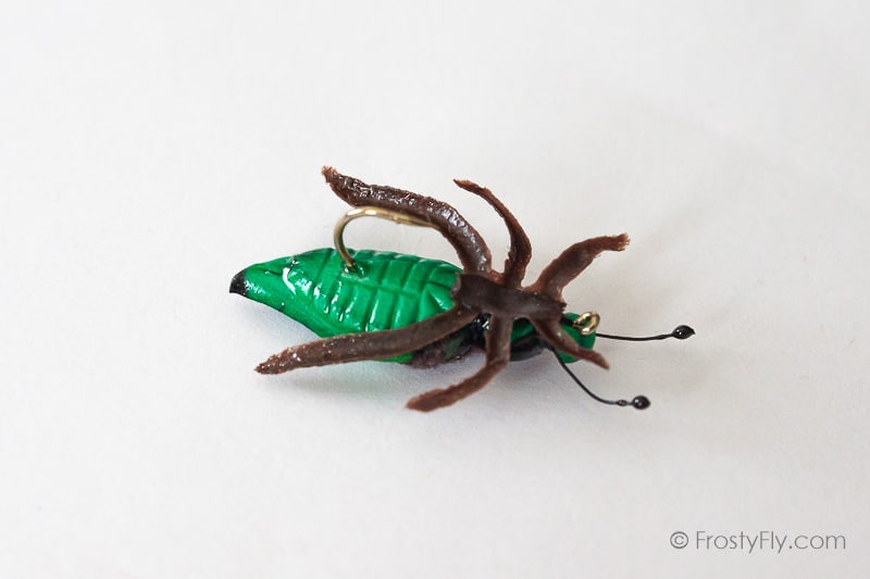 Realistic Cockchafer Beetle Fly - Green