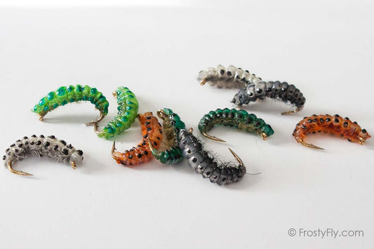 Realistic Curved Sawfly Larva Flies