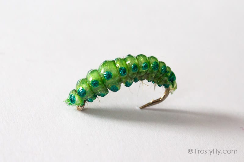Realistic Curved Sawfly Larva Fly