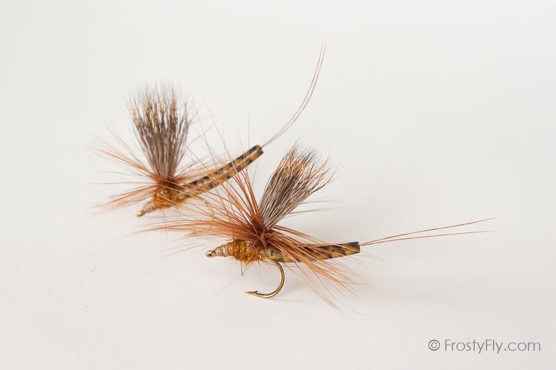 Realistic Elk Wing Parachute Mayflies - Brown Drake