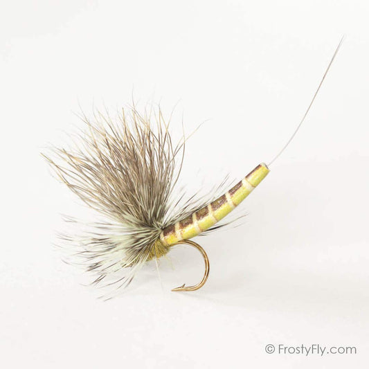Realistic Elk Wing Parachute Mayfly - Eastern Green Drake