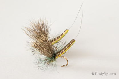 Realistic Elk Wing Parachute Mayfly - Eastern Green Drake