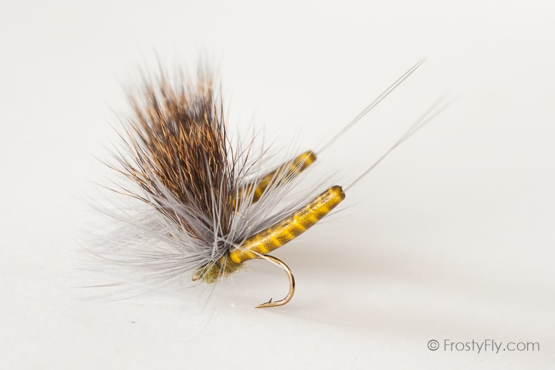 Realistic Elk Wing Parachute Mayfly - Western Green Drake