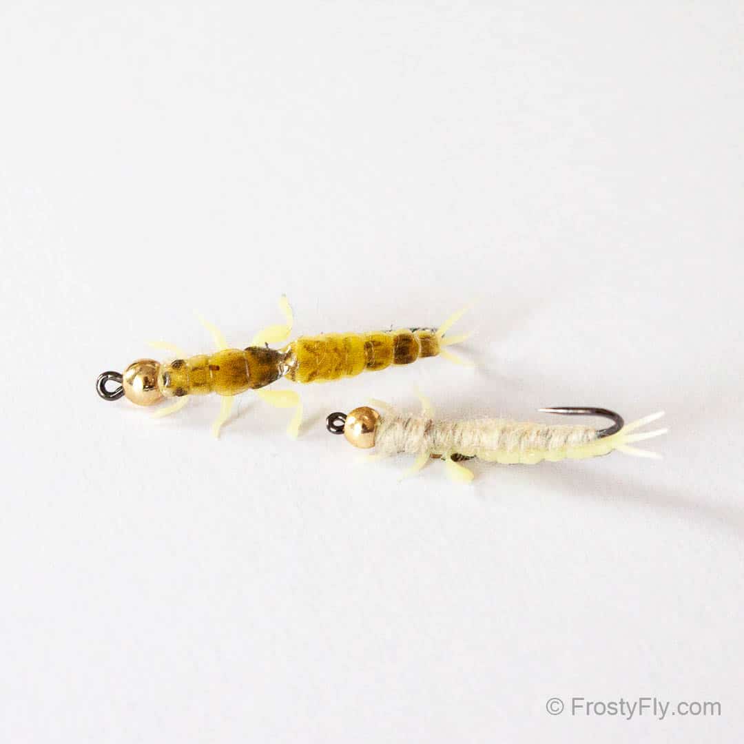 Realistic Ephemera Danica Nymphs with Tungsten Bead