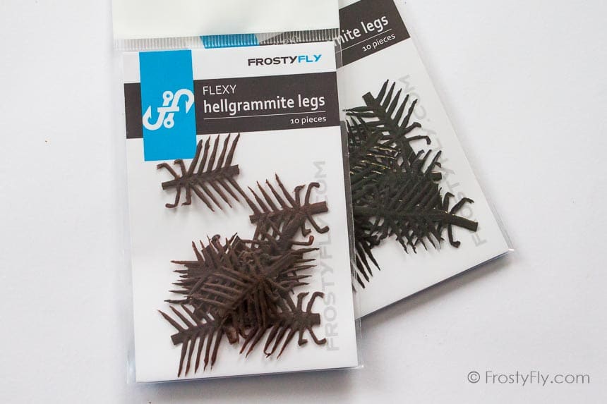 Flashy Realistic Hellgrammite Flies - Black