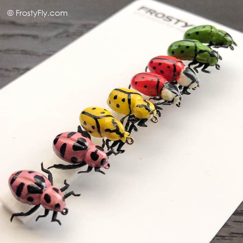 Realistic Flies - Ladybugs - Set of 8 Flies