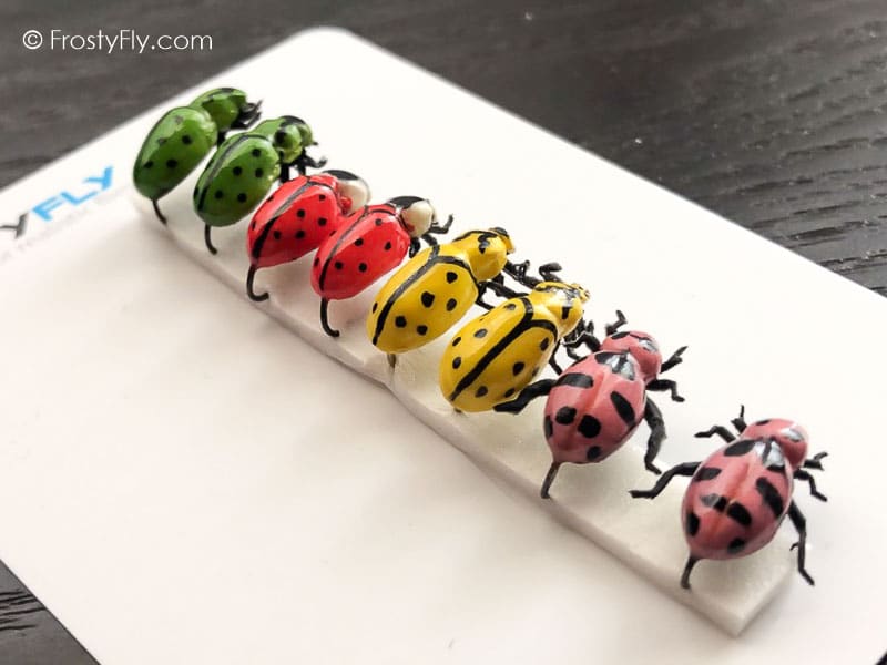 Realistic Flies - Ladybugs - Set of 8 Flies