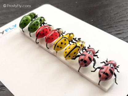 Realistic Flies - Ladybugs - Set of 8 Flies