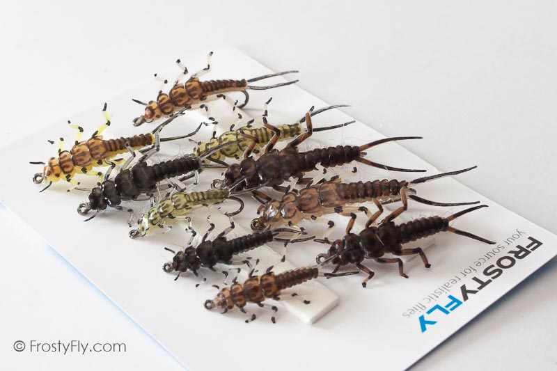 Realistic Flies - STONEFLY NYMPH Selection of 10 Flies - Assorted