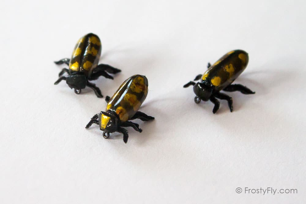 Realistic Gold Beetle Flies