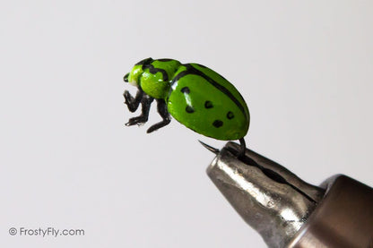 Realistic Green Ladybug Fly