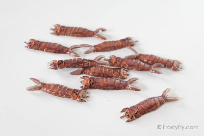 Realistic Hellgrammite Backs - Brown - 10 pieces