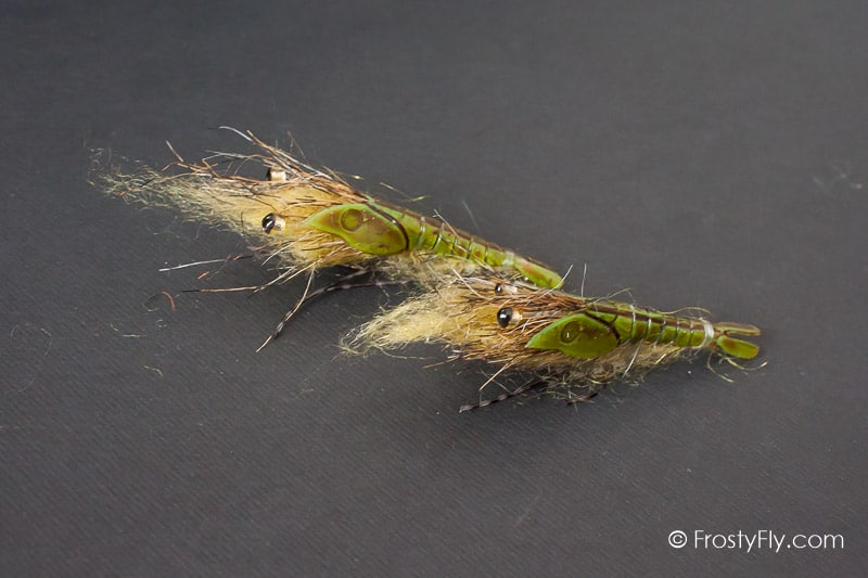Realistic Olive Shrimp Flies