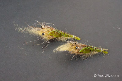 Realistic Olive Shrimp Flies