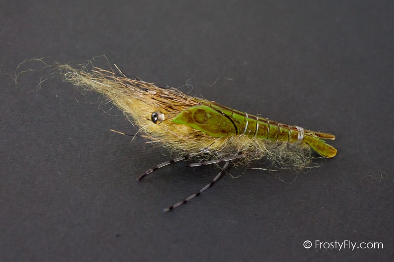 Realistic Olive Shrimp Fly