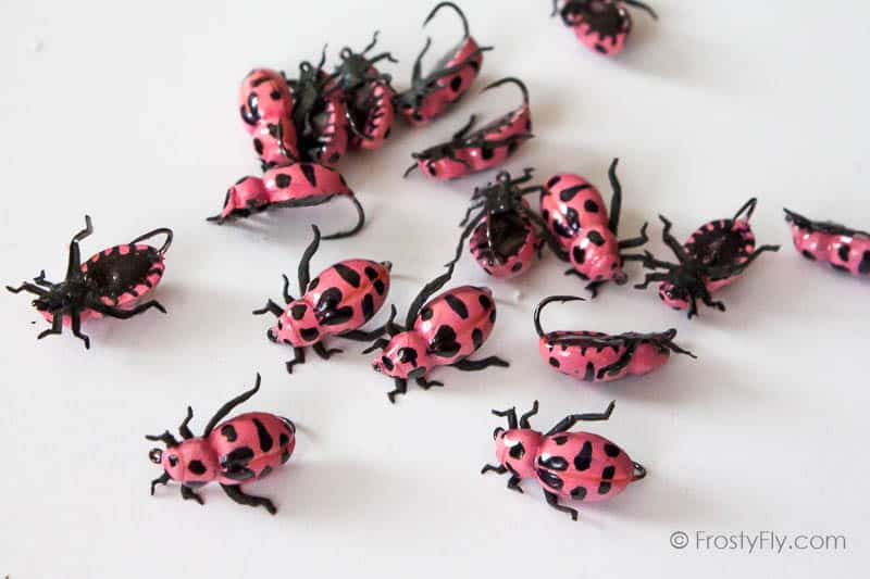 Realistic Pink Ladybug Fly