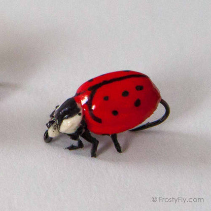 Realistic Red Ladybug Fly