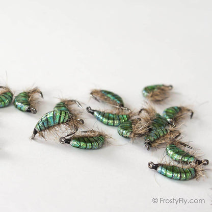 Realistic Scud Flies - 3D Green