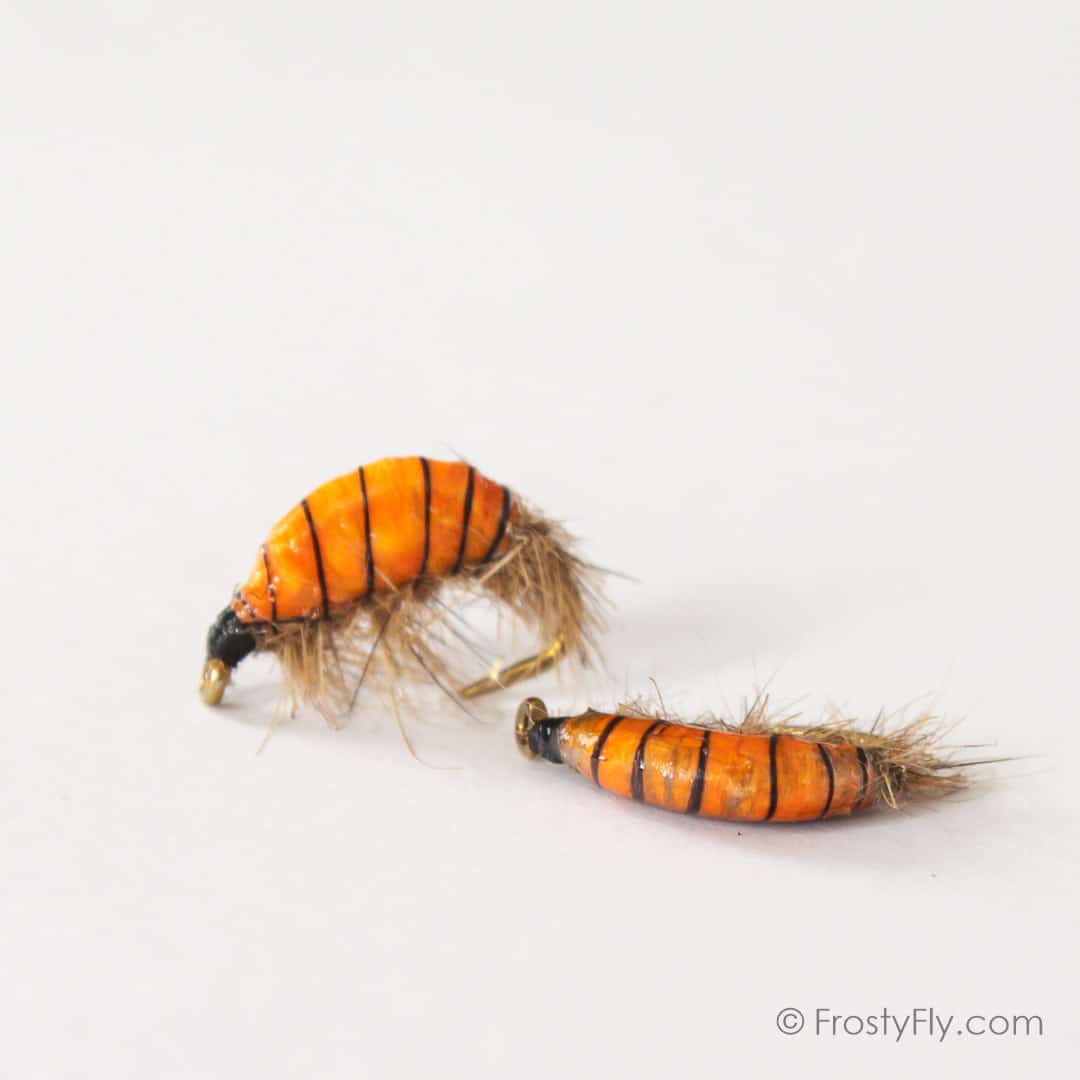 Realistic Scud Flies - Orange
