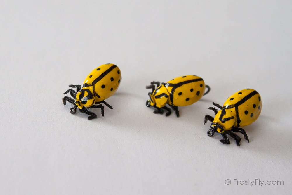 Realistic Yellow Ladybug Fly