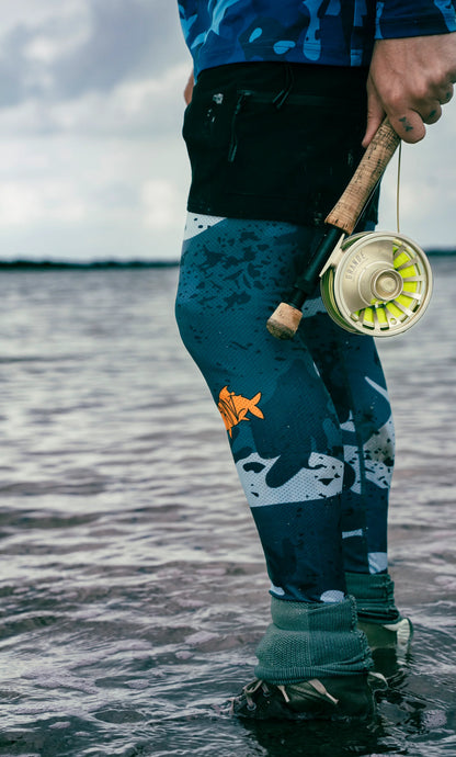 SolarFlexz UV AirMesh Pro Breathable Wet Wading Pants - Mens - in action