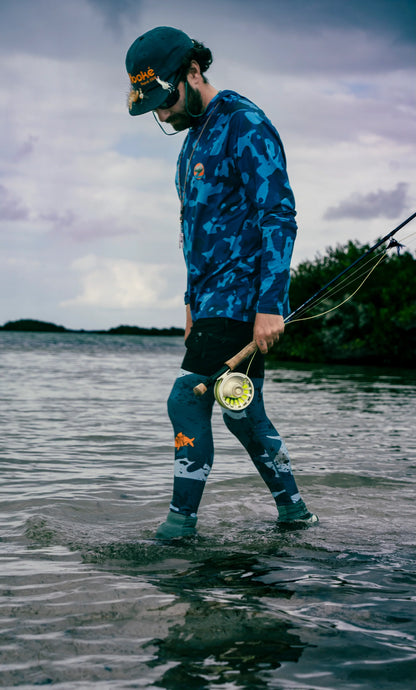 SolarFlexz UV AirMesh Pro Breathable Wet Wading Pants - Mens - in action