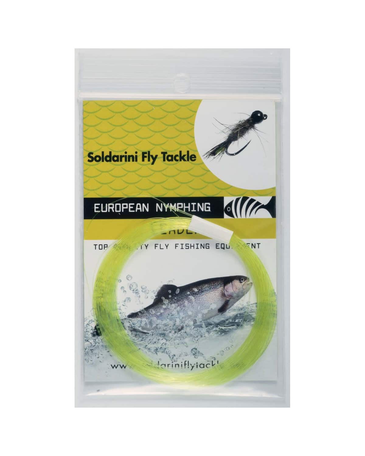 Soldarini Euro Nymph Tapered Leader 15ft 4.5m