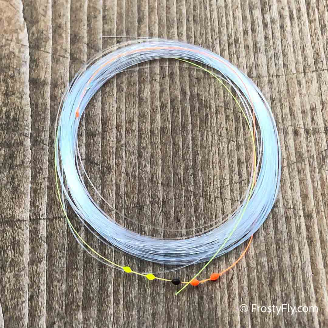 Soldarini Euro Nymphing LEVEL UV Leader with 5 Drop Indicator 30ft / 9m