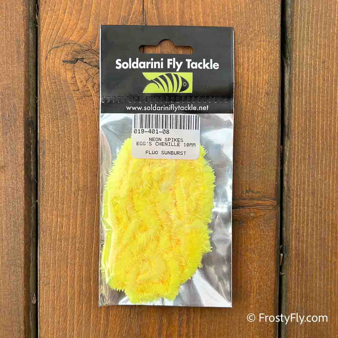 Soldarini Neon Spikes Egg's Chenille - Fluo Sunburst