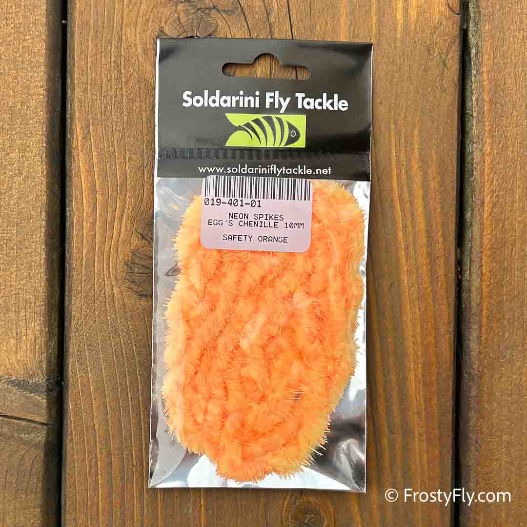 Soldarini Neon Spikes Egg's Chenille - Safety Orange