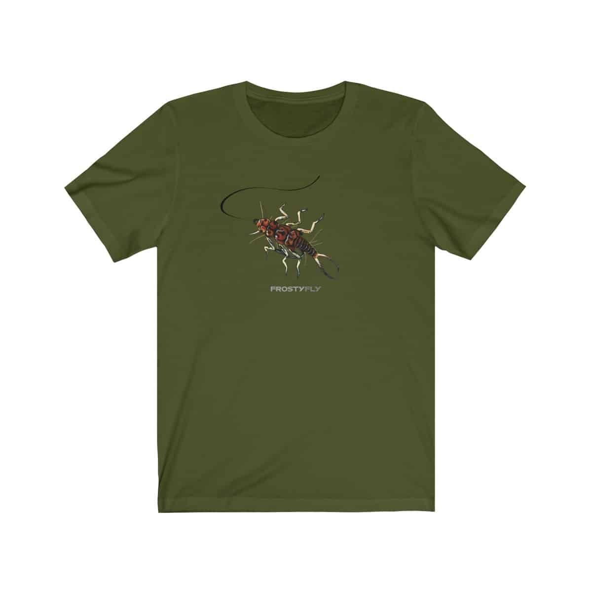 Stonefly Nymph Short Sleeve Fly Fishing Tee - Olive