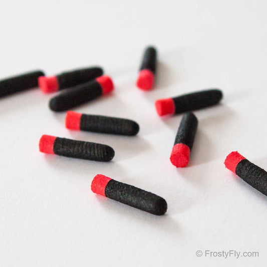 Terrestrial Preshaped Foam Bodies - 2 mm - Red Butt