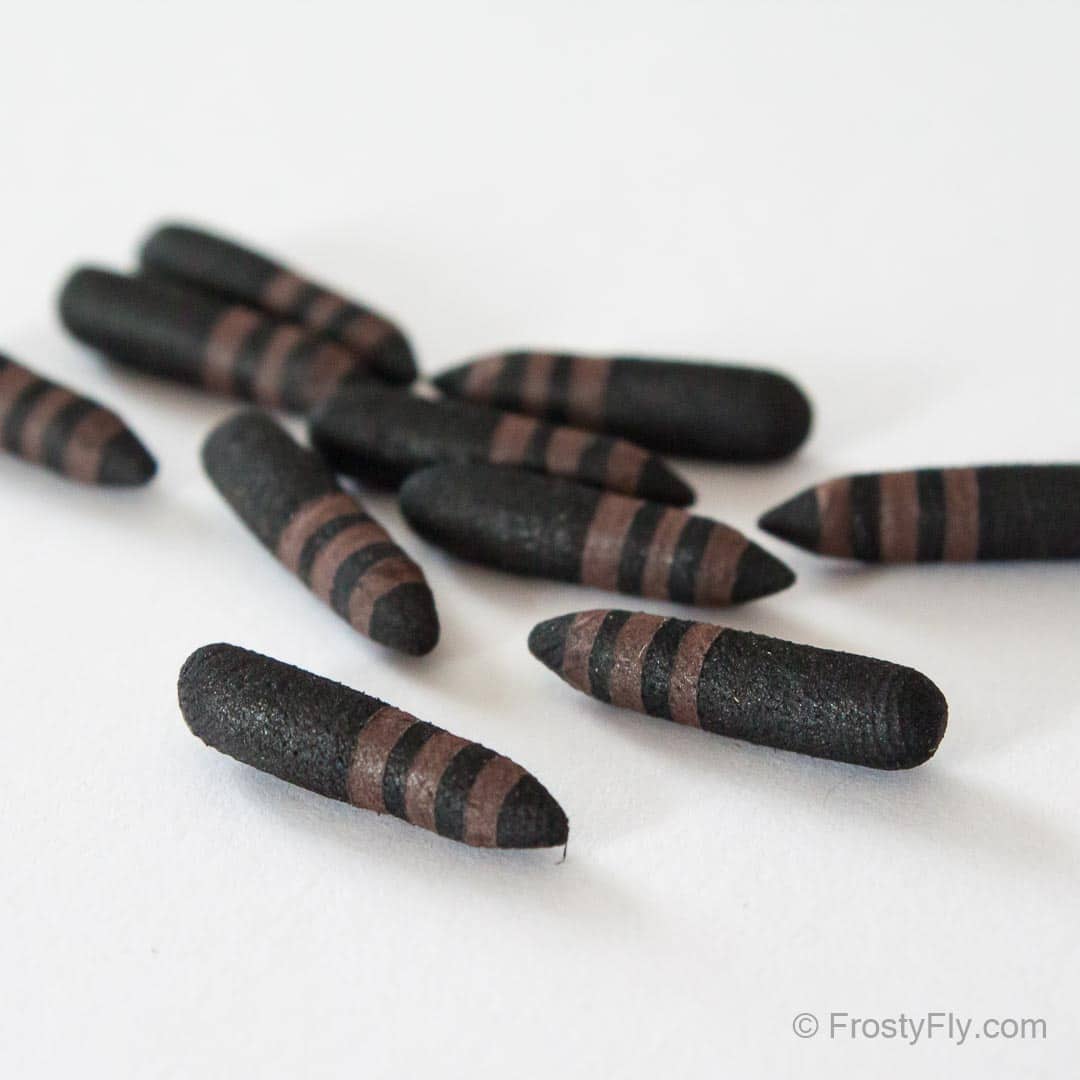 Terrestrial Preshaped Foam Bodies - 3 mm - Gray Stripes