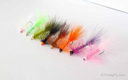 Tungsten Beadhead Woolly Bugger Flies