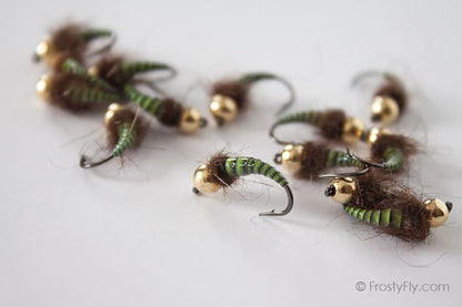 Tungsten Peacock Quill Caddis Nymphs